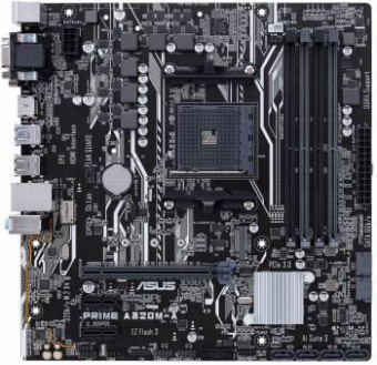 Материнская плата Asus PRIME A320M-A Soc-AM4 AMD A320 4xDDR4 mATX AC`97 8ch(7.1) GbLAN RAID+VGA+DVI+HDMI от магазина РЭССИ