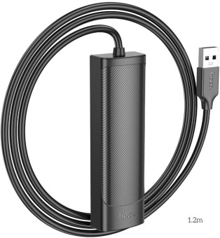 Разветвитель USB Hoco HB41 1.2 4порт. черный от магазина РЭССИ