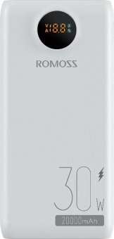 Мобильный аккумулятор Romoss PowerBank SW20S Pro 20000mAh QC3.0 30W 5A белый (1746355) от магазина РЭССИ