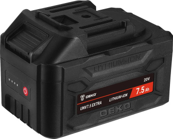 Батарея аккумуляторная Deko UNV7.5 EXTRA 20В 7.5Ач Li-Ion (063-4499) от магазина РЭССИ