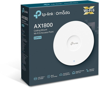 Точка доступа TP-Link EAP610 AX1800 10/100/1000BASE-TX белый от магазина РЭССИ