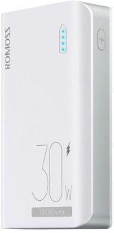 Мобильный аккумулятор Romoss Sense 4S Pro 10000mAh 3A QC 2xUSB белый от магазина РЭССИ