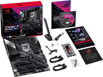 Материнская плата Asus ROG STRIX Z590-F GAMING WIFI Soc-1200 Intel Z590 4xDDR4 ATX AC`97 8ch(7.1) 2.5Gg RAID+HDMI+DP от магазина РЭССИ