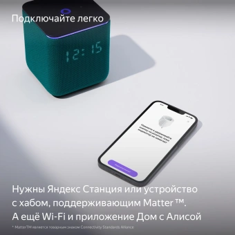 Умная розетка Yandex Matter EUBT Wi-Fi черный (YNDX-00540BLK) от магазина РЭССИ