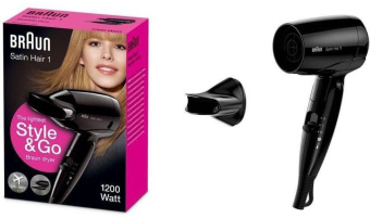 Фен Braun HD130 1200Вт черный от магазина РЭССИ