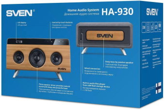 Колонка порт. Sven АС HA-930 дерево/черный 30W 1.0 BT/3.5Jack/USB 2200mAh от магазина РЭССИ