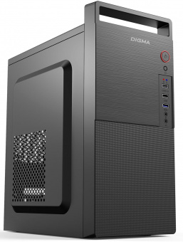 Корпус Digma DC-MATX101-U2 черный без БП mATX 1x80mm 2x120mm 2xUSB2.0 audio от магазина РЭССИ