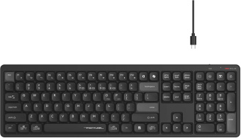 Клавиатура A4Tech Fstyler FBX55C черный USB беспроводная BT/Radio slim Multimedia (FBX55C) от магазина РЭССИ