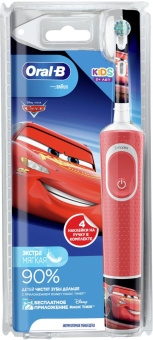 Зубная щетка электрическая Oral-B Kids Cars красный от магазина РЭССИ