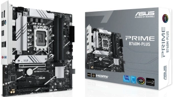 Материнская плата Asus PRIME B760M-PLUS Soc-1700 Intel B760 4xDDR5 mATX AC`97 8ch(7.1) 2.5Gg RAID+HDMI+DP от магазина РЭССИ