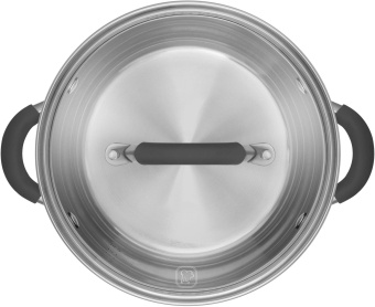 Кастрюля Rondell Flamme RDS-025 5.7л. d=24см (с крышкой) серебристый от магазина РЭССИ