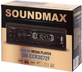 Автомагнитола Soundmax SM-CCR3072F 1DIN 4x45Вт (SM-CCR3072F(ЧЕРНЫЙ)\R) от магазина РЭССИ