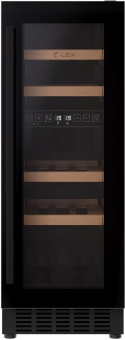 Винный шкаф Lex LWD3017BL dual zone 1-нокамерн. черный от магазина РЭССИ