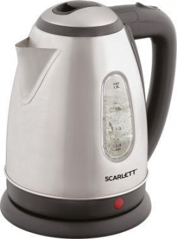 Чайник электрический Scarlett SC-EK21S88 1.8л. 2200Вт черный/серебристый (корпус: нержавеющая сталь) от магазина РЭССИ