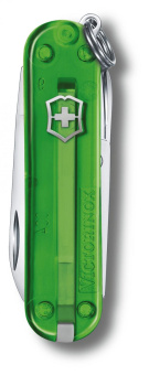Нож-брелок Victorinox Classic SD Colors Green Tea 58 мм 7 функций полупрозрачный зелёный 0.6223.T41G от магазина РЭССИ