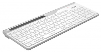 Клавиатура A4Tech Fstyler FBK25 белый/серый USB беспроводная BT/Radio slim Multimedia от магазина РЭССИ