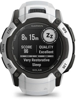 Смарт-часы Garmin Instinct 2X Solar 50мм 1" MIP корп.белый/черный рем.белый (010-02805-04) от магазина РЭССИ