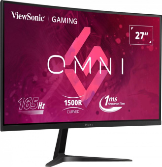 Монитор ViewSonic 27" VX2718-2KPC-MHD черный VA LED 16:9 HDMI M/M матовая 250cd 178гр/178гр 2560x1440 165Hz FreeSync Premium DP 2K 3.9кг от магазина РЭССИ