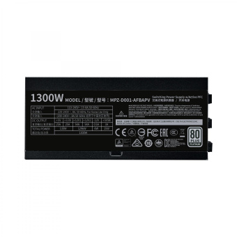 Блок питания Cooler Master ATX 1300W V1300 80+ platinum (24+8+4+4pin) APFC 140mm fan 16xSATA Cab Manag RTL от магазина РЭССИ
