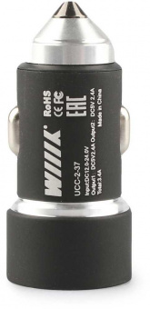 Автомобильное зар./устр. Wiiix UCC-2-37 2.4A+2.4A 2xUSB универсальное черный от магазина РЭССИ