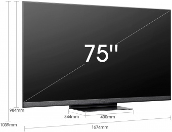 Телевизор QLED Hisense 75" 75U8HQ 8 черный 4K Ultra HD 120Hz DVB-T DVB-T2 DVB-C DVB-S DVB-S2 WiFi Smart TV от магазина РЭССИ