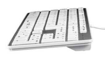 Клавиатура Hama Rossano белый/серебристый USB slim от магазина РЭССИ