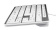 Клавиатура Hama Rossano белый/серебристый USB slim от магазина РЭССИ
