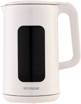Чайник электрический Hyundai HYK-S4606 1.7л. 2200Вт кремовый корпус: металл от магазина РЭССИ