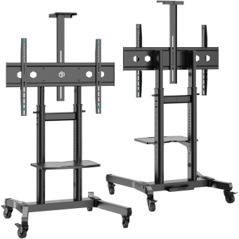 Стойка для телевизора Onkron TS1891 черный 50"-90" макс.100кг напольный мобильный от магазина РЭССИ