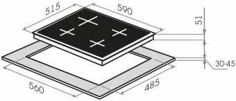Газовая варочная поверхность Maunfeld EGHG.64.23CW/G белый от магазина РЭССИ
