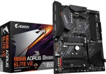 Материнская плата Gigabyte B550 AORUS ELITE V2 Soc-AM4 AMD B550 4xDDR4 ATX AC`97 8ch(7.1) 2.5Gg RAID+HDMI+DP от магазина РЭССИ