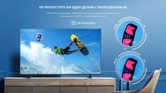 Телевизор QLED Hisense 43" 43E7HQ Frameless черный 4K Ultra HD 60Hz DVB-T DVB-T2 DVB-C DVB-S DVB-S2 WiFi Smart TV (RUS) от магазина РЭССИ