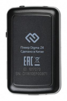 Плеер Hi-Fi Flash Digma Z4 BT 16Gb черный/1.5"/FM/microSDHC/clip от магазина РЭССИ