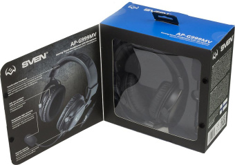Наушники с микрофоном Sven AP-G999MV серый 2м мониторные оголовье (SV-018641) от магазина РЭССИ
