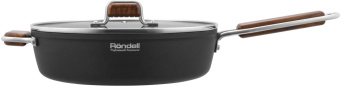 Сотейник Rondell Fjord RDA-1799 d=28см (с крышкой) черный от магазина РЭССИ
