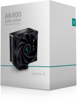 Устройство охлаждения(кулер) Deepcool AK400 Zero Dark Soc-AM5/AM4/1151/1200/1700 черный 4-pin 29dB Al+Cu 220W 661gr Ret (R-AK400-BKNNMN-G-2) от магазина РЭССИ