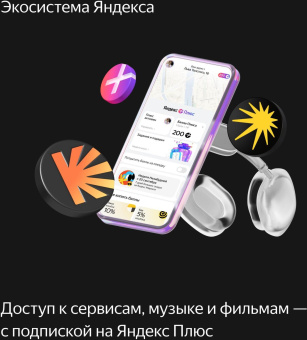 Умная колонка Yandex Станция Миди YNDX-00054ORG Алиса оранжевый 24W 1.0 BT/Wi-Fi 10м от магазина РЭССИ