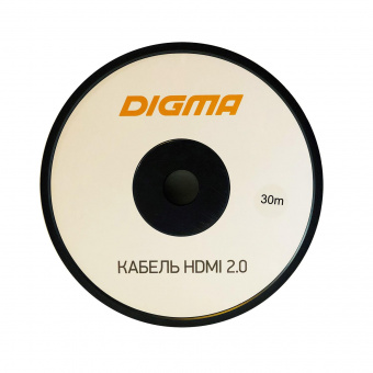 Кабель аудио-видео Digma HDMI 2.0 AOC HDMI (m)/HDMI (m) 30м. Позолоченные контакты черный (BHP AOC 2.0-30) от магазина РЭССИ