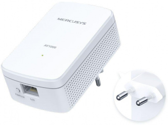Сетевой адаптер Powerline Mercusys MP500 KIT AV1000 Gigabit Ethernet (упак.:2шт) от магазина РЭССИ