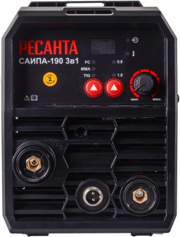 Сварочный аппарат Ресанта САИПА-190 инвертор FLUX, MMA,TIG-Lift 5.6кВт от магазина РЭССИ