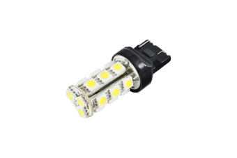 Автолампа диод SKYWAY T20 W21/5W 18 SMD диодов 2-контурная белая S08201203 от магазина РЭССИ