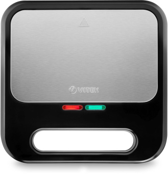 Вафельница Vitek VT-2628 800Вт черный/серебристый от магазина РЭССИ