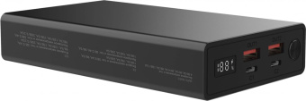 Мобильный аккумулятор Digma DGPD100WA 20000mAh QC3.0/PD3.0 100W 5A 2xUSB-A/2xUSB-C черный (DGPD20A100ABK) от магазина РЭССИ