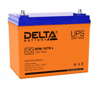 Батарея для ИБП Delta DTM 1275 L 12В 75Ач от магазина РЭССИ