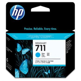Картридж струйный HP 711 CZ134A голубой x3упак. (29мл) для HP DJ T120/T520 от магазина РЭССИ