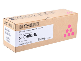 Картридж лазерный Ricoh SP C360HE 408186 пурпурный (6000стр.) для Ricoh SP C360DNw/C360SNw/C360SFNw/C361SFNw от магазина РЭССИ