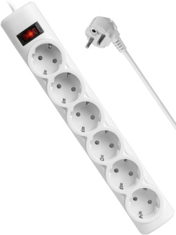 Сетевой фильтр Defender DFS 155 5м (6 розеток) белый (коробка) от магазина РЭССИ