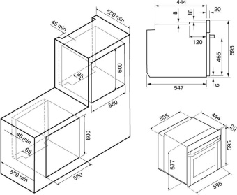 Духовой шкаф Электрический Krona ELEMENT 60 BL черный от магазина РЭССИ