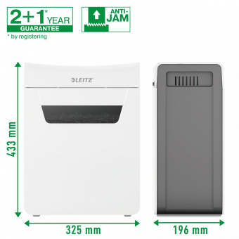 Шредер Leitz IQ Protect Premium 8X белый (секр.P-4) фрагменты 8лист. 14лтр. скрепки скобы от магазина РЭССИ