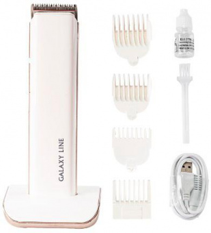 Машинка для стрижки Galaxy Line GL 4160 белый 3Вт (насадок в компл:4шт) от магазина РЭССИ